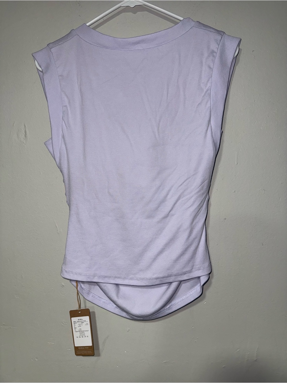 OGL Ribbed V‑Neck Tops in Lavender, White & Blue All Nwt - Picture 5 of 8
